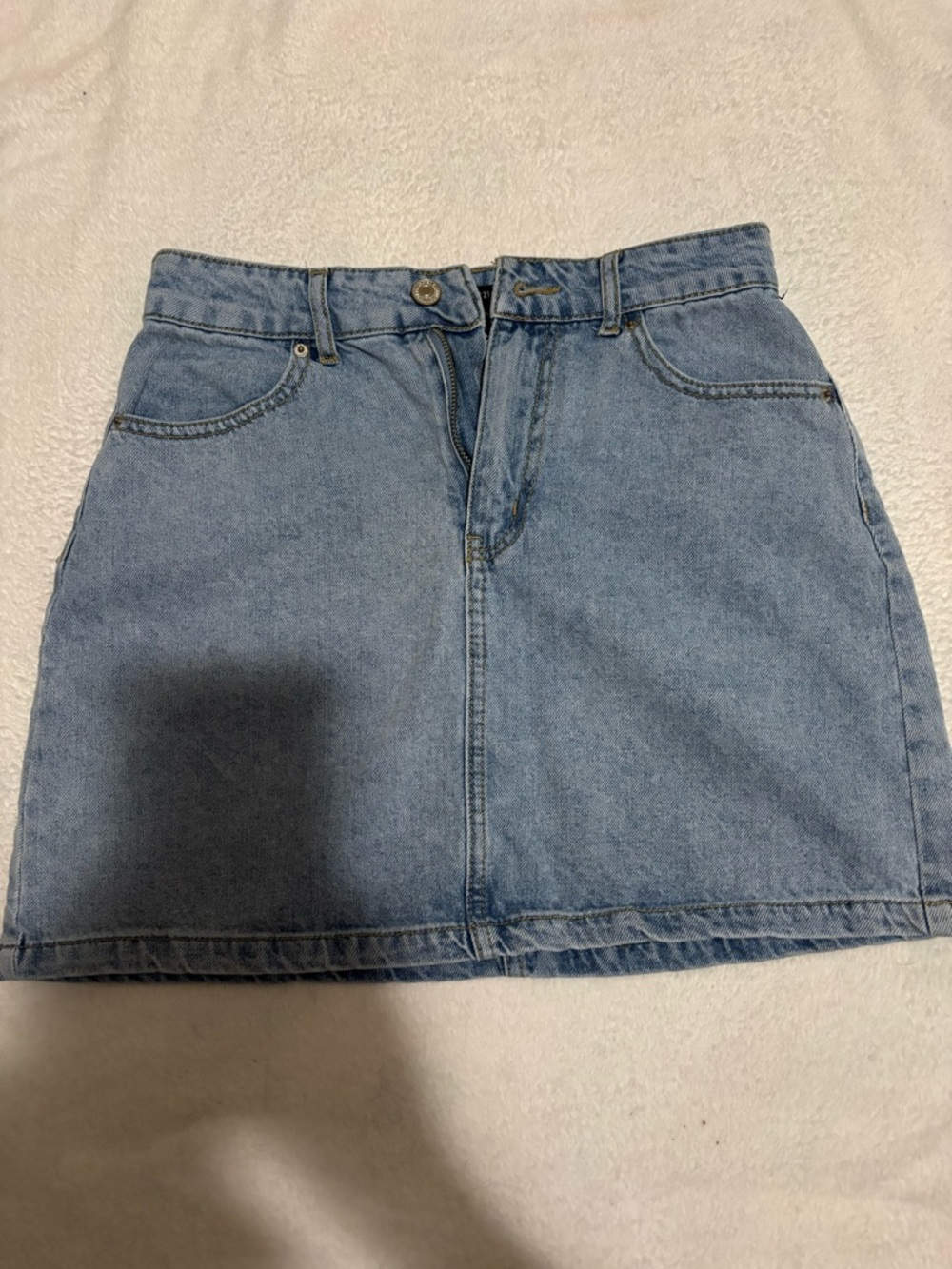 Forever 21 Light Blue Denim Mini Skirt